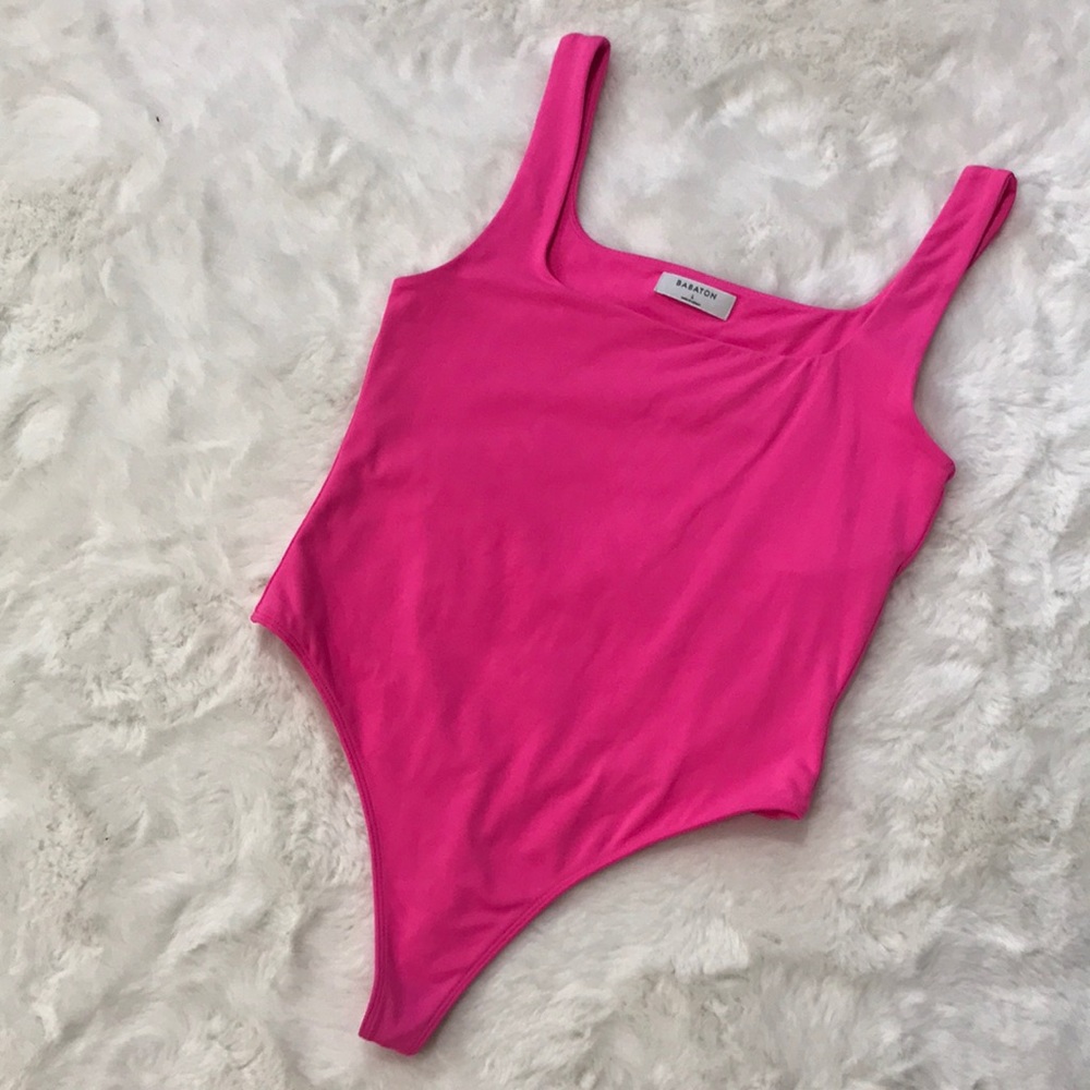 Aritzia Babaton Squareneck Thong Bodysuit